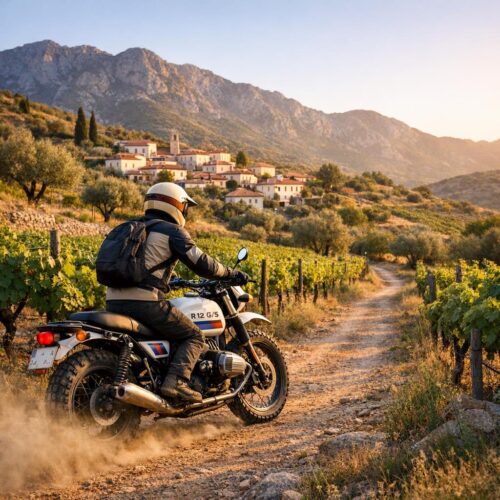 Mit dem Motorrad durch griechische Weinberge – Packen, Ausrüstung und Fahrpraxis im Fokus